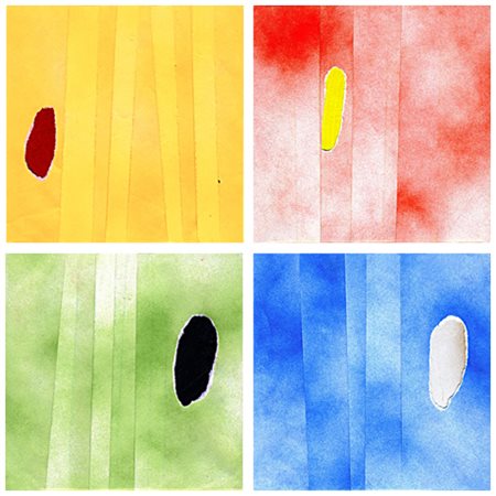 ANTONIO PAOLINO Ferrara 1972 serie “No smog” Lotto formato da 4 opere uniche...