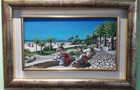 Ulisse "Pomeriggio estivo" - Olio su tavola - cm 25x45 - Firma autografa...