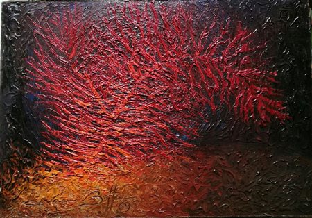 Giovanni Boffa "Gorgonie 2" - 1969 - Olio su tavola - cm 35x50 - Firma e data...