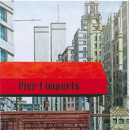 Tonino Caputo "Pier 1 Imports" - Olio su tela - cm 50x50 - Firma dell'artista...