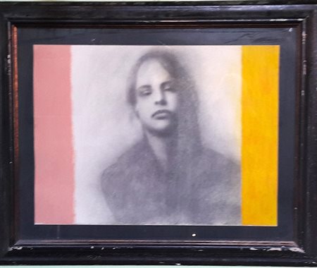 Omar Galliani "S.T." - Grafite su cartoncino spesso - cm 56x75 - Autentica e...