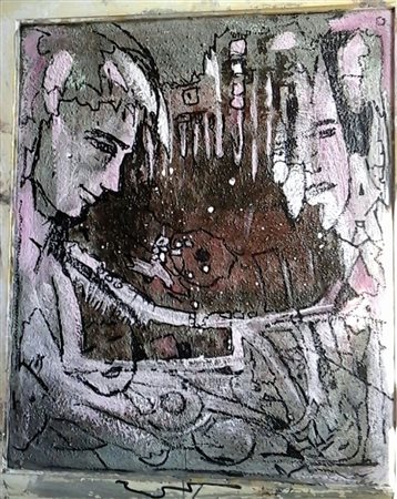 Katarzyna Jasiukiewicz "Metamorfosi" - Olio su tela - cm 60x51 - Autentica...