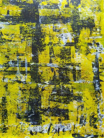 Stefania Asunis "Yellow" - Acrilico su tela (non intelata) - cm 50x68 -...