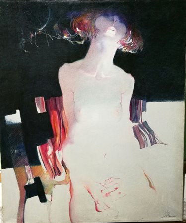 Mario Pitocco "Nudo" - Olio su tela - cm 60x50 - Firma dell'artista in basso...