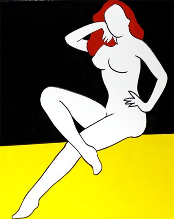 LODOLA MARCO Dorno (Pavia) 1955 Senza titolo Smalti su tela 80 x 100 cm...