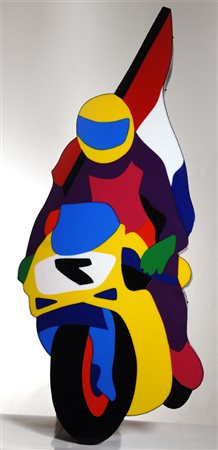 LODOLA MARCO Dorno (Pavia) 1955 Moto - 2000 Perspex + neon 62 x 133 cm...