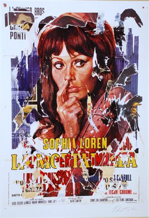 ROTELLA MIMMO Catanzaro 1918 - Milano 2006 La mortadella Multiplo e decollage...