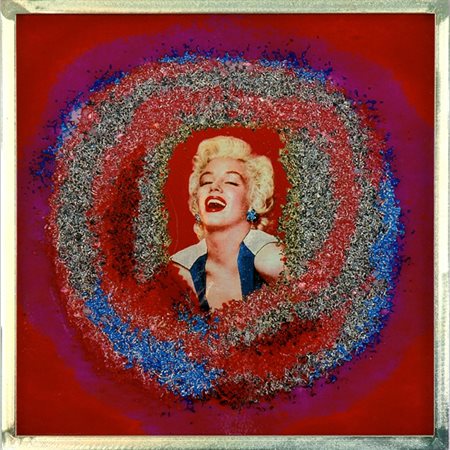 RONDA OMAR Portula 1947 Marilyn frozen - 2005 Polimaterico sotto resina 50 x...