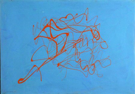 TURCATO GIULIO Mantova 1912 - Roma 1995 Itinerari - 1972 Olio su tela 100 x...