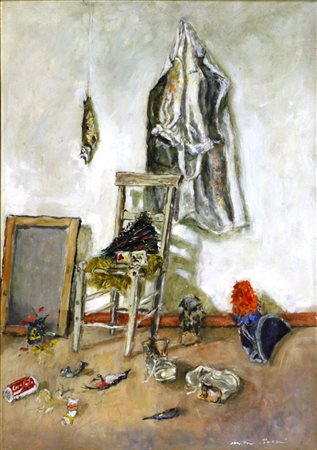 PIACESI WALTER Ascoli Piceno 1929 I miei motivi Olio su tavola 50 x 70 cm...