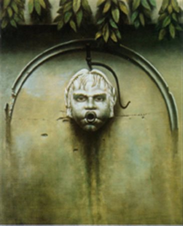 NUNZIANTE ANTONIO Napoli 1956 La fontana Olio su tela 50 x 60 cm Firmato in...