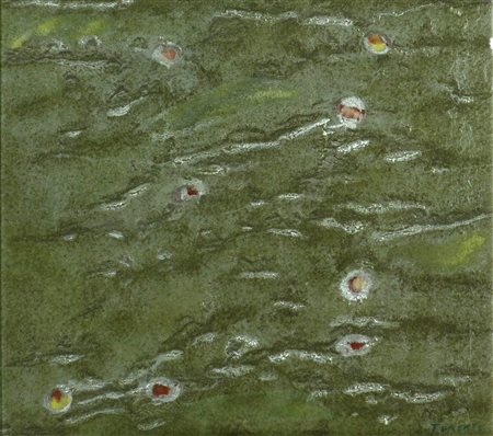 TURCATO GIULIO Mantova 1912 - Roma 1995 Superficie lunare - 1970 Tecnica...