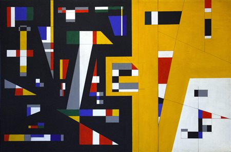 CRIPPA ROBERTO Monza 1921 - Bresso 1972 Composizione geometrica - 1950 Olio...