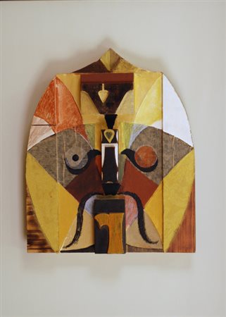 CECCOBELLI BRUNO Todi 1952 Generoso o però Tecnica mista su legno 29 x 34 cm...