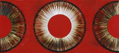 AUBERTIN BERNARD Fontenay- aux - Roses 1934 Dessin de feu sur table rouge -...