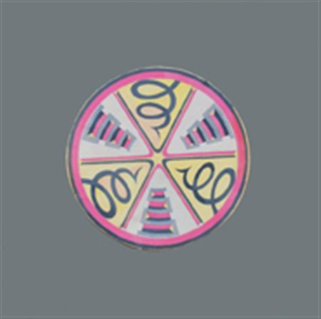 DEPERO FORTUNATO Malosco 1892 - Rovereto 1960 Motivo per piatto - 1948 China...