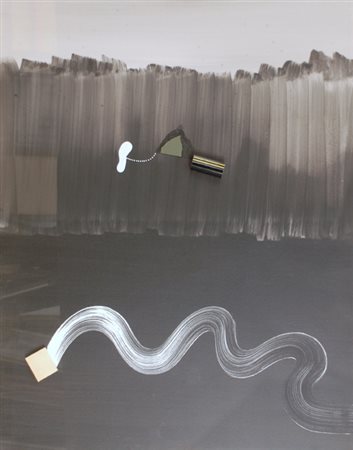 DANGELO SERGIO Milano 1932 Le Minuti Slave - 1988 Tecnica mista su tela 80 x...