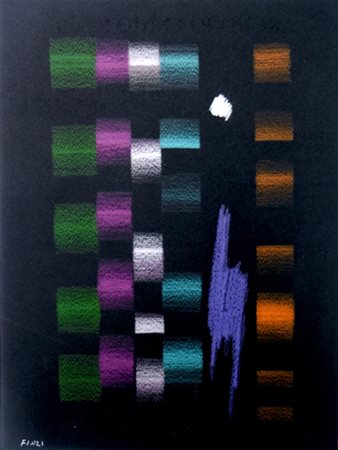 FINZI ENNIO Venezia 1931 Senza titolo - Anni 2000 Pastelli su carta 24 x 33...