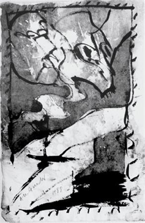 ALECHINSKY PIERRE Bruxelles 1927 Ratepenade - 1988 Inchiostro su carta 21 x...