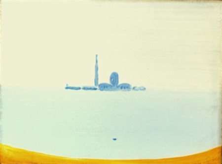 GUIDI VIRGILIO Roma 1891 - Venezia 1982 S.Giorgio - 1974 Olio su tela 40 x 30...