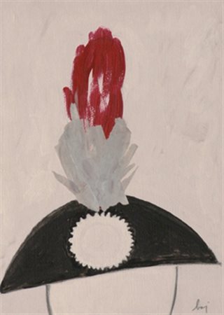 BAJ ENRICO Milano 1924 - Vergiate (Varese) 2003 Senza titolo Tecnica mista su...