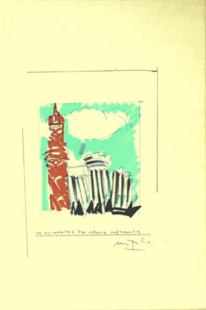 NESPOLO UGO Mosso Santa Maria 1941 Il minaretto e tre colonne infrante...