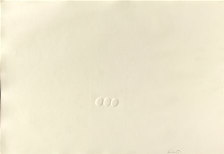 SIMETI TURI Alcamo 1929 Senza titolo Carta estroflessa bianca 50 x 35 cm...