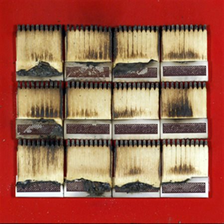 AUBERTIN BERNARD Fontenay- aux - Roses 1934 Dessin de feu sur table rouge -...