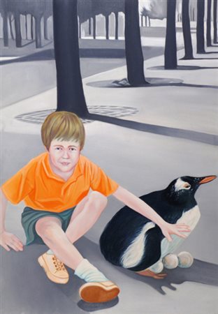 MONTESANO GIAN MARCO Torino 1949 Farinello protettore della vita - 1994 Olio...