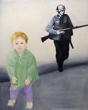 MONTESANO GIAN MARCO Torino 1949 Senza titolo Olio su tela 80 x 100 cm...