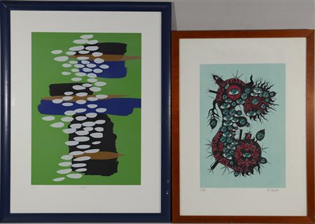 Munari, Harloff Lotto composto da due litografie, misure e tirature diverse ....