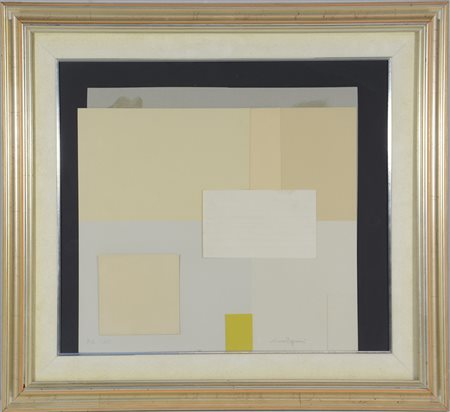 Reggiani Mauro. "Composizione" multiplo prova d'artista (cm 43,5x49)firmato e...