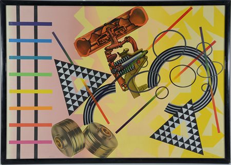 Peter Phillips "Composizione 74" stampa (cm 70x100). Firmata e numerata a...