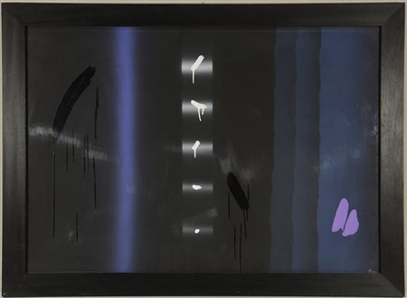 Finzi "Composizione" tecnica mista su carta (cm 68x98,5). Firmato in basso a...