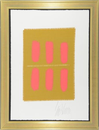 Griffa Giorgio. "Composizione" Multiplo materico (cm 106x75). Firmata e...