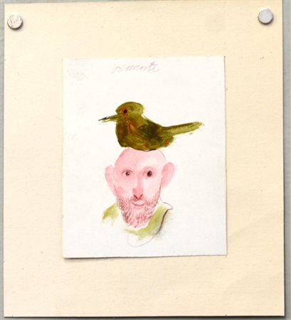 Antonio Possenti Lucca (1933- ) "Senza titolo" acquerello su cartoncino (cm...