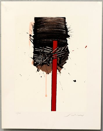 Emilio Scanavino Genova (1922- Milano 1986) "Senza titolo" serigrafia (cm...