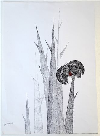 Franco Zazzeri Firenze (1938- ) "Senza titolo" 1988, china su carta (cm...