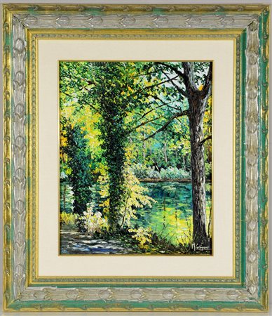 Carpignano Michele "Incanto" olio su tela (cm 50x40) firmato in basso a...