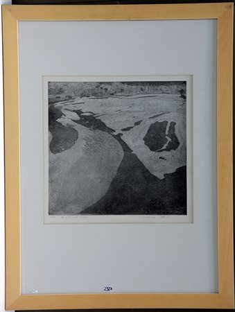 Galli Federica Soresina (1932- Milano 2009) "Il greto dell' Adda" 1966,...