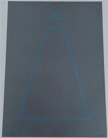 Nanda Vigo Milano (1936- ) "Light Project" Serigrafia (cm 68x48) Firmata e...