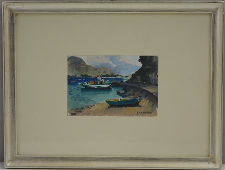 Consadori Silvio Brescia (1909- Burano 1994) "Sestri Levante", olio su...