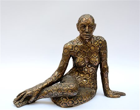 Rabarama Roma (1969- ) "Genetica-mente" 2009, scultura multiplo in bronzo (h...