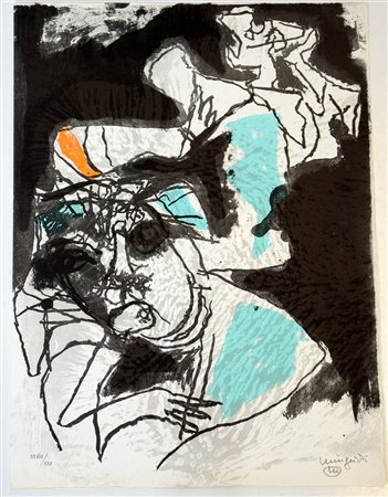 Luciano Minguzzi Bologna (1911- Milano 2004) "Senza titolo" litografia tratta...