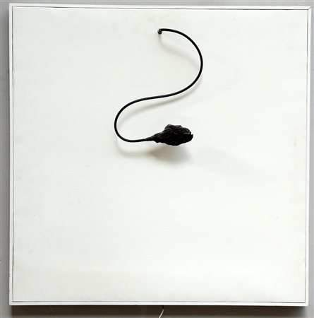 Enzo Catellani (1950- ) "Luce che dipinge" installazione luminosa su tela (cm...