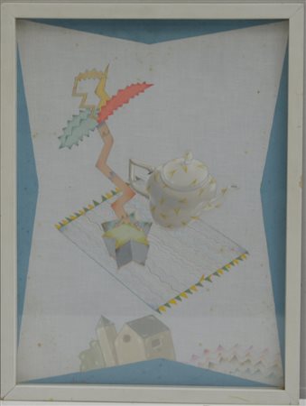 Luca Alinari (Firenze 1943) "Senza titolo" dipinto su tela (cm 40x29) firmato...