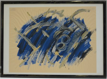 Luciano Bartolini Fiesole (1948- Milano 1994) "New York" Tecnica mista su...