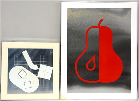 Lotto composto da due multipli su lastra, misure diverse. In cornici (difetti)