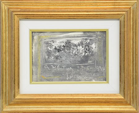 Firma indecifrata "A Valentina 25-5-1994" tecnica mista su carta (cm 13x18)....