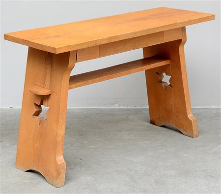 Pier Giulio Magistretti (attribuito) Consolle con gambe unite da piano con...